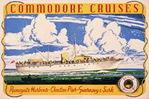 Poster advertising Commodore Cruises Poster advertising Commodore Cruises