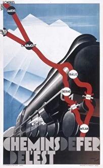 Milan Gallery: Poster advertising French railways