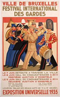 Poster advertising International Festival, Brussels