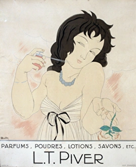 Poster advertising L T Piver cosmetics Poster advertising L T Piver cosmetics