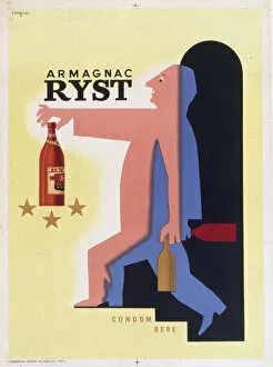 Alcohol Gallery: Poster advertising Ryst Armagnac