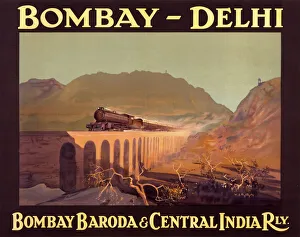 Poster for Bombay Baroda & Central India Railway Poster for Bombay Baroda & Central India Railway