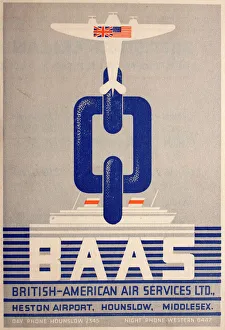 Poster, British-American Air Services Ltd Poster, British-American Air Services Ltd