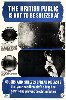 Evidence Gallery: Poster, The British public is not to be sneezed at