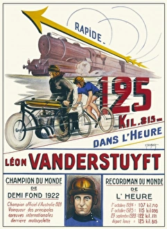 Poster celebrating Leon Vanderstuyft Poster celebrating Leon Vanderstuyft