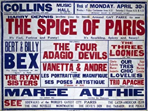Poster, Collins Music Hall, Islington Green, London Poster, Collins Music Hall, Islington Green, London