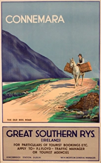 Poster, Connemara, Great Southern Railways, Ireland Poster, Connemara, Great Southern Railways, Ireland