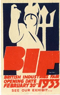 Poster design, British Industries Fair 1933 Poster design, British Industries Fair 1933