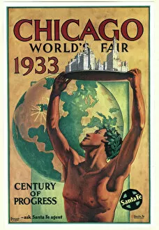 Figure Gallery: Poster design, Chicago Worlds Fair 1933