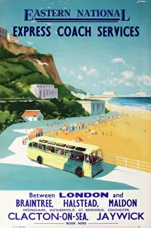 Cliffs Gallery: Poster for Eastern National Express Coach Services