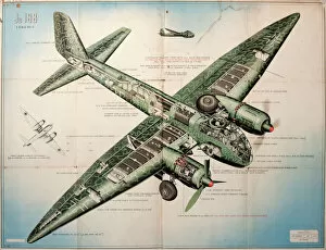 Images Dated 27th June 2011: Poster of a JU 188 Junkers Bomber