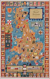 1957 Gallery: Poster, Map of Royal Britain