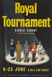 Poster of mixed units for the Royal Tournament 1956 Poster of mixed units for the Royal Tournament 1956