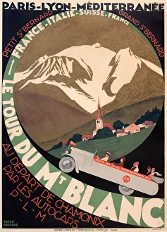 Broders Gallery: Poster, PLM to Mont Blanc, Italy and Switzerland