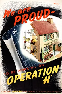 Poster, We are proud to be working on Operation H Poster, We are proud to be working on Operation H