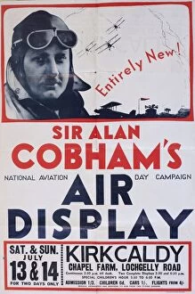 Chapel Collection: Poster, Sir Alan Cobhams National Aviation Day Campaign