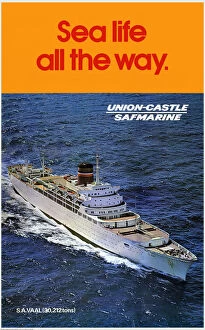 Poster for Union Castle / Safmarine boat services Date: circa 1970s