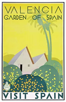 Adverts Collection: Poster for Valencia, Garden of Spain