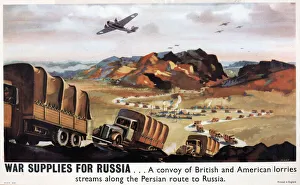 Poster, War Supplies for Russia, WW2 Poster, War Supplies for Russia, WW2