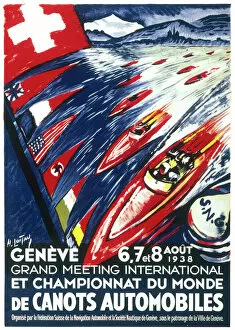 Championship Gallery: Poster for the world motor boat championships 1938