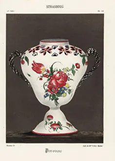 Pot-pourri vase from Strasbourg, 18th century Pot-pourri vase from Strasbourg, 18th century