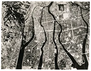 Pre strike view of Hiroshima, Japan, atom bomb Pre strike view of Hiroshima, Japan, atom bomb
