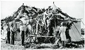 Precautionary camouflaging of tents, September 1939 Precautionary camouflaging of tents, September 1939