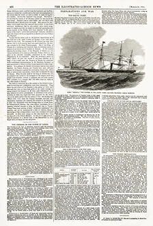 Preparations Gallery: Preparations for Crimean War, The Baltic Fleet - HMS Miranda