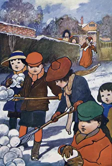 Preparing for the Snow-Ball Fight by Charles Robinson Preparing for the Snow-Ball Fight by Charles Robinson
