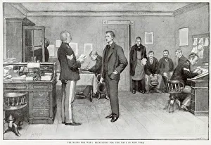 Preparing for the War: Recruiting for the Navy in New York. Date: 1898 Preparing for the War: Recruiting for the Navy in New York. Date: 1898