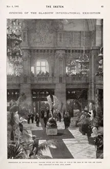 Presentation of the conveners to Princess Louise and the Duke of Fife in the hall of Presentation of the conveners to Princess Louise and the Duke of Fife in the hall of