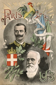 President Emile Francois Loubet and King Victor Emmanuel III President Emile Francois Loubet and King Victor Emmanuel III