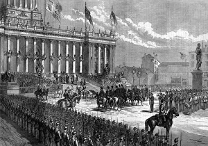 Prince Arthur at Leeds, Arrival of the Prince at town hall Prince Arthur at Leeds, Arrival of the Prince at town hall