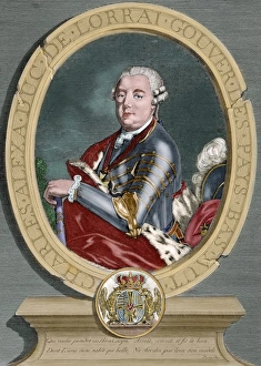 Prince Charles Alexander of Lorraine (1712-1780). Engraving Prince Charles Alexander of Lorraine (1712-1780). Engraving