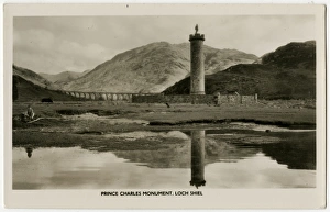 The Prince Charles Monument, Loch Shiel, Scotland The Prince Charles Monument, Loch Shiel, Scotland