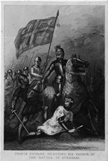 Prince Edward rescuing his father at Battle of Evesham Prince Edward rescuing his father at Battle of Evesham