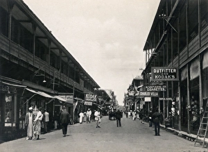 Prince Farouk Street in Port Said, Egypt Prince Farouk Street in Port Said, Egypt