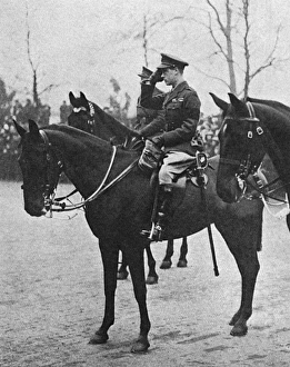 Prince of Wales at Guards victory march, 1919 Prince of Wales at Guards victory march, 1919