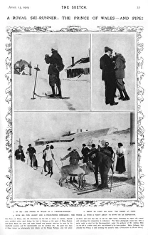 Reindeer Gallery: The Prince of Wales skiing and pipe smoking in Norway