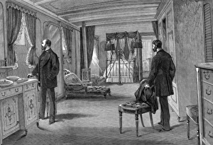 The Prince of Waless bedroom on board HMS Serapis The Prince of Waless bedroom on board HMS Serapis