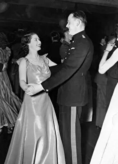 Dance Collection: Princess Elizabeth attending a charity ball in 1946