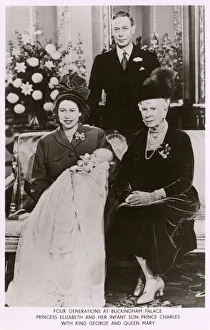 Princess Elizabeth with infant son Prince Charles Princess Elizabeth with infant son Prince Charles