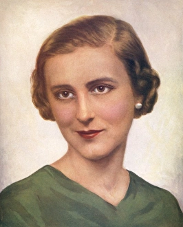 <b class=qtipBold><figcaption>Princess Marina of Greece</figcaption></b><br>Colour impression of Princess Marina of Greece, Duchess of Kent (1906-1968), preceding her marriage to Prince George, Duke of Kent in November 1934. Date: 28th November 1934<br><em>© Illustrated London News Ltd/Mary Evans</em> Princess Marina of Greece