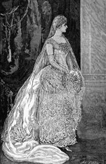Princess Victoria of Hesse in her wedding dress Princess Victoria of Hesse in her wedding dress