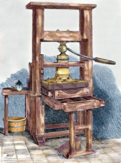 Printing press used by Benjamin Franklin (1706-1790) Printing press used by Benjamin Franklin (1706-1790)