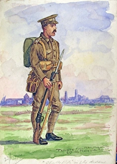 Private in full marching order, E Company Private in full marching order, E Company