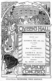 Langham Gallery: Programme cover, Queens Hall Symphony Concerts