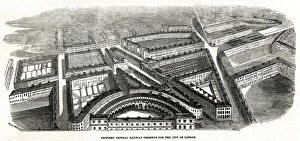 Terminus Gallery: Proposed central railway terminus, London 1846