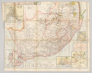 Pte Josiah Egerton Hills undated map of South Africa Pte Josiah Egerton Hills undated map of South Africa