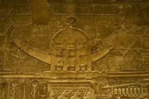 Images Dated 28th November 2003: Ptolemaic temple of Hathor and Maat. Sacred solar boat. Egyp